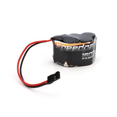 6V 1600mAh Ni-MH Receiver Pack, 3+2 Hump
