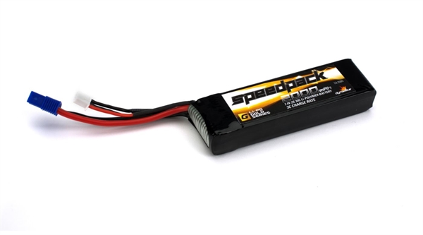 7.4V 2000mAh 2S 30C LiPo, Long w/EC3: Minis, TWH
