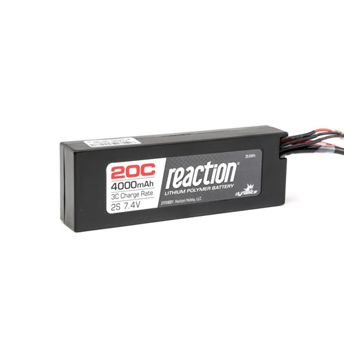 7.4V 4000mAh 2S 20C LiPo Hard Case: Deans