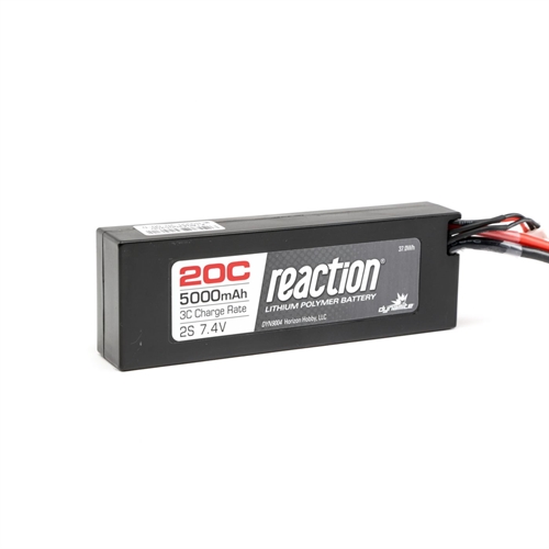 7.4V 5000mAh 2S 20C LiPo Hard Case: Deans