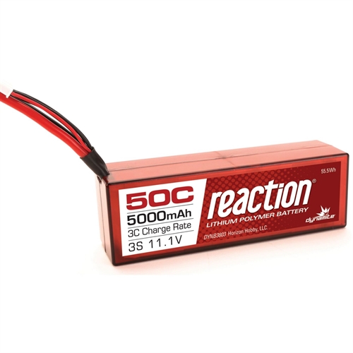 11.1V 5000mAh 3S 50C LiPo, Hardcase: TRA