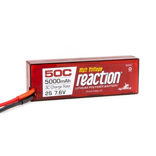 7.6V HV 5000mAh 2S 50C LiPo Hardcase: TRA