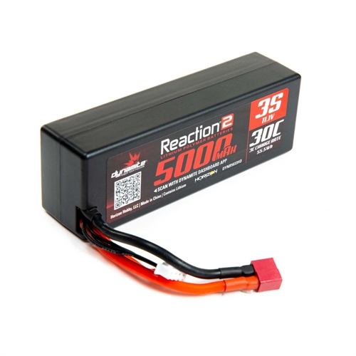 11.1V 5000mAh 3S 30C LiPo, Hardcase: Deans