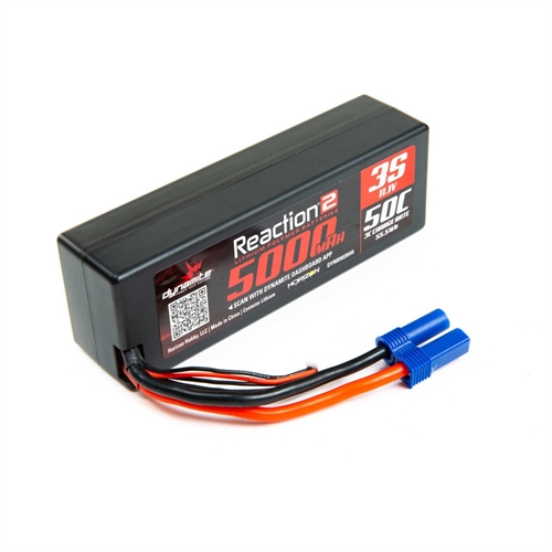 11.1V 5000mAh 3S 50C LiPo, Hardcase: EC5