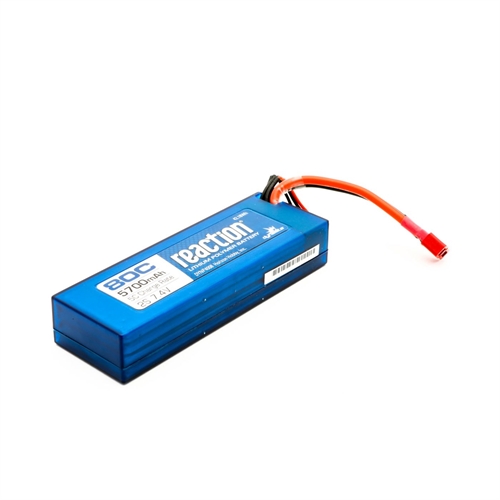 7.4V 5700mAh 2S 80C LiPo, Hardcase: Deans