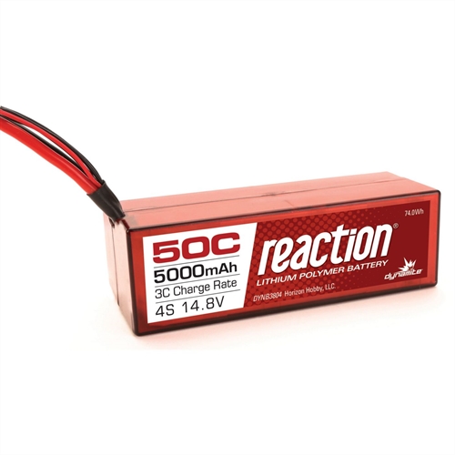 Reaction 148V 5000mAh 4S 50C LiPo Hardcase EC5