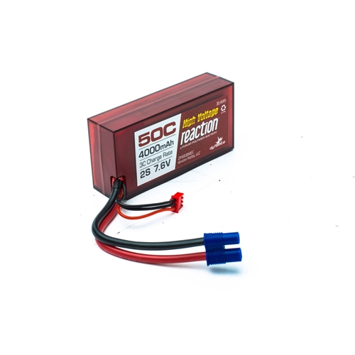 Reaction 76V HV 4000mAh 2S 50C LiPo Hardcase 96mm