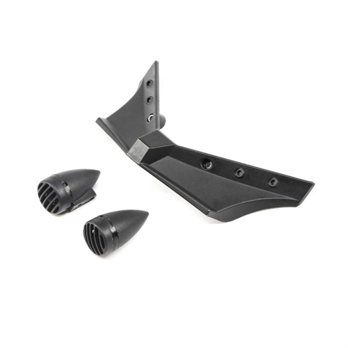 Front Bumper and Headlights Black: 1.9 Doomsday