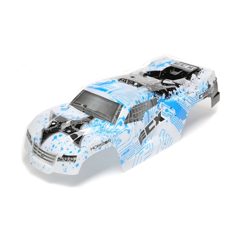 Body, White/Blue: 1/10 2wd Circuit