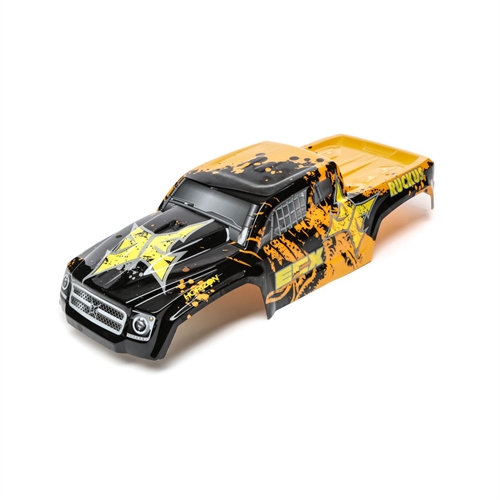 Body, Orange/Black: 1/10 2wd/4wd Ruckus