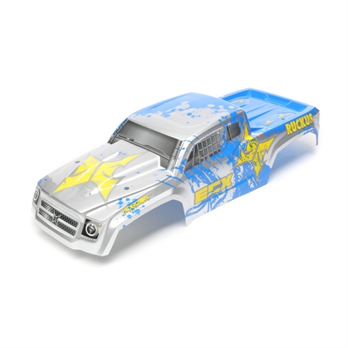 Body, Silver/Blue: 1/10 2wd/4wd Ruckus