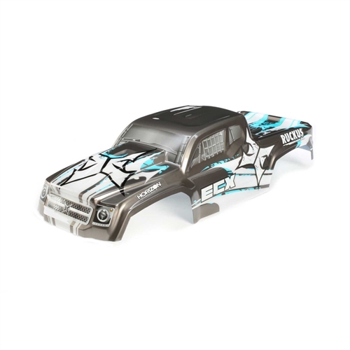 Body, Gunmetal/Blue: 1/10 2WD/4WD Ruckus