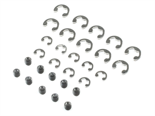 C-clip, Set Screw, 3mm: 1:18 4WD Temper Gen 2