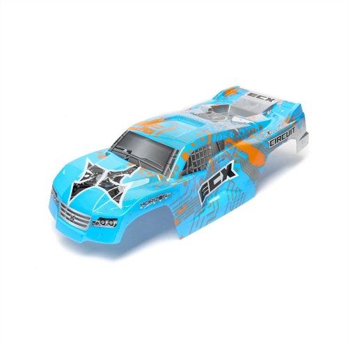 Body, Blue/Orange: 1/10 2wd Circuit