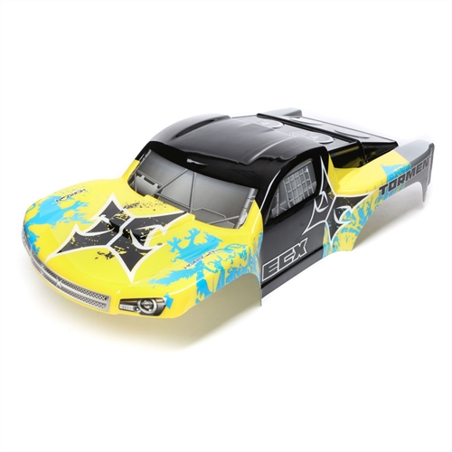 Body, Yellow/Blue: 1/10 2wd Torment