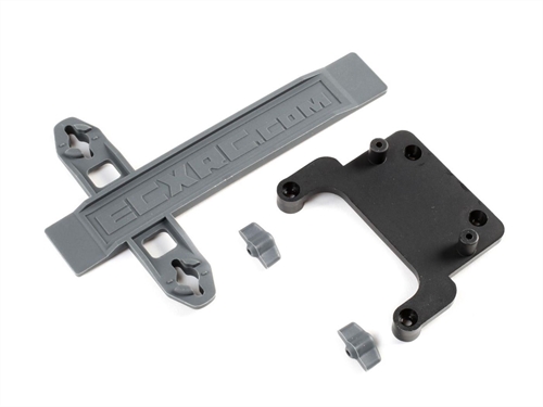 ESC Mount, Battery Strap: 1:10 2WD Axe MT