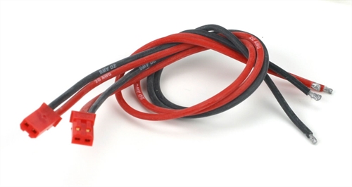 JST RCY Male Conn w/Lead, 20 Gauge (2)