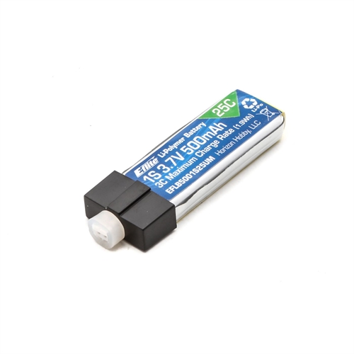 500mAh 1S 37V 25C LiPo High Current UMX Connector