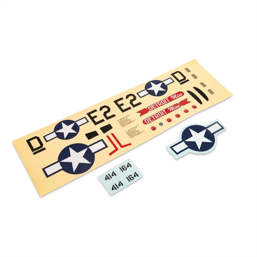 Decal Sheet: UMX P-51 "Detroit Miss