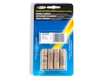 Rocket motors A10-0T Pk4