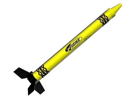 YELLOW STAR CRAYON ROCKET - RTF
