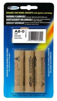 Rocket motors A8-0 Pk3