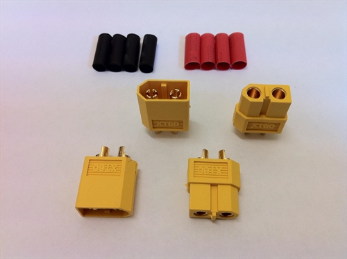 XT60 Connector Set w/HS 2 pairs
