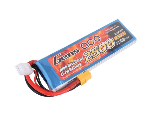 Li-Po 2S 7.4V 2500mAh 25C with XT60