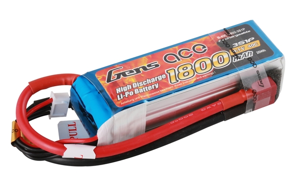Li-Po 3S 11.1V 1800mAh 40C with T-Type