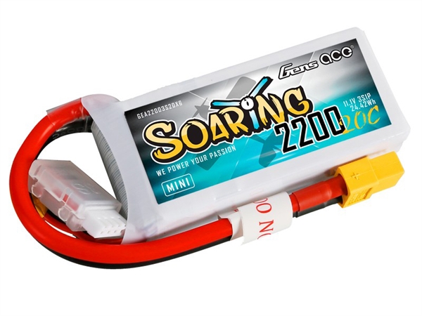 Li-Po 3S 11.1V MINI 2200mAh 20C Soaring with XT60