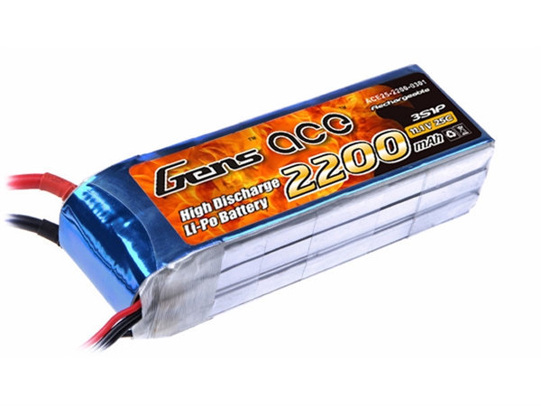 Li-Po 3S 11.1V 2200mAh 25C with XT60