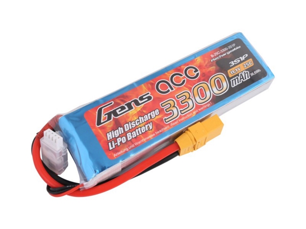 Li-Po 3S 11.1V 3300mAh 25C with XT90