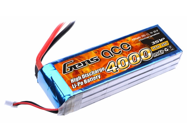 Li-Po 3S 11.1V 4000mAh 25C with XT90
