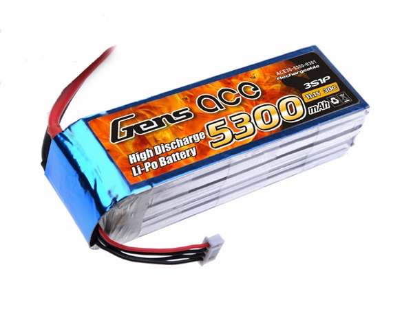 Li-Po 3S 11.1V 5300mAh 30C with T-Type