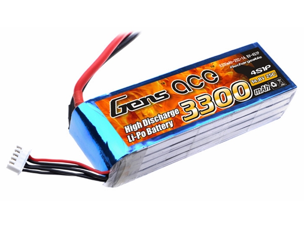 Li-Po 4S 14.8V 3300mAh 25C with T-Type