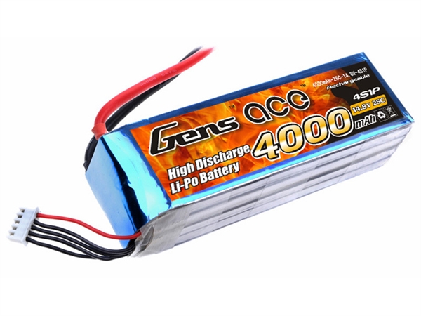 Li-Po 4S 14.8V 4000mAh 25C with EC5