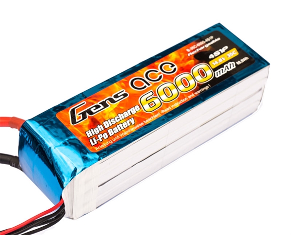 Li-Po 4S 14.8V 6000mAh 35C with EC5