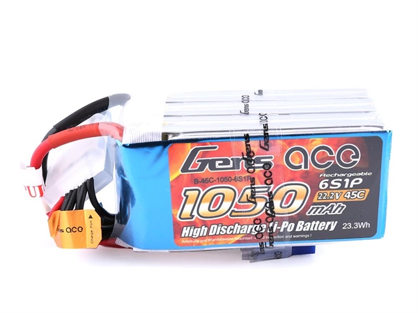 Li-Po 6S 22.2V 1050mAh 45C with EC3