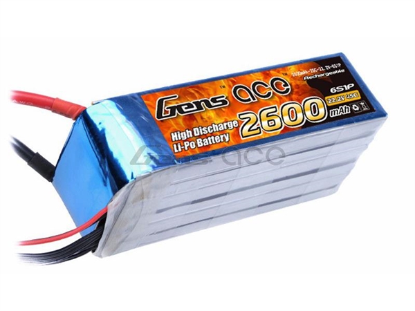 Li-Po 6S 22.2V 2600mAh 45C with EC5