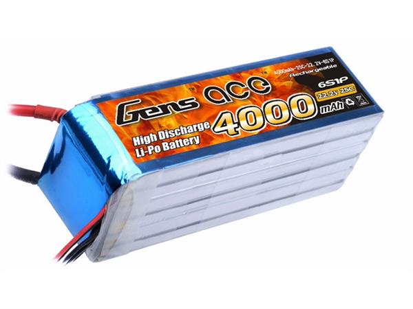 Li-Po 6S 22.2V 4000mAh 25C with EC5