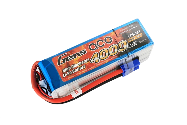 Li-Po 6S 22.2V 4000mAh 60C with EC5