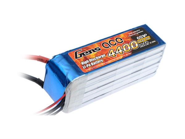 Li-Po 6S 22.2V 4400mAh 35C with T-Type