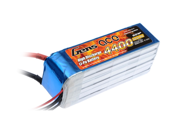 Li-Po 6S 22.2V 4400mAh 45C with EC5