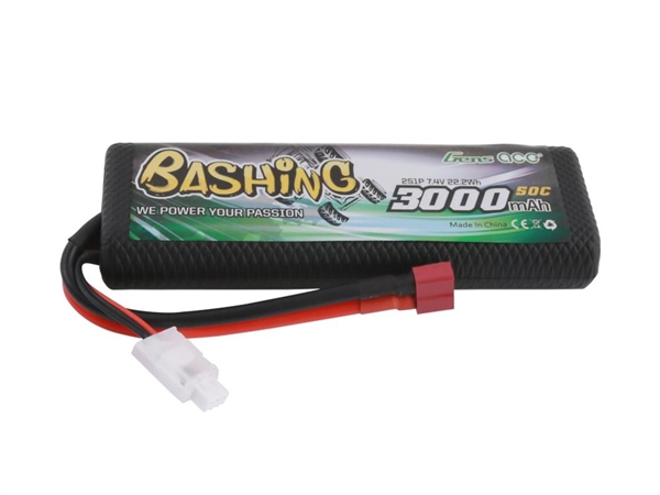 Li-Po Car Hard Case 2S 7.4V 3000mAh 50C with T-Type