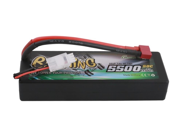 Li-Po Car Hard Case 2S 7.4V 5500mAh 50C with T-Type