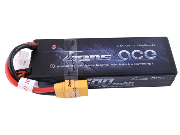 Li-Po Car Hard Case 3S 11.1V 4500mAh 40C with XT90