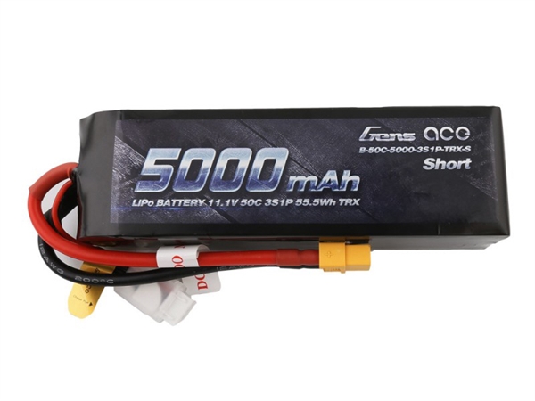 Li-Po Car 3S 11.1V 5000mAh 50C with XT60 Short