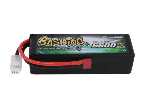 Li-Po Car Hard Case 3S 11.1V 5500mAh 50C with T-Type