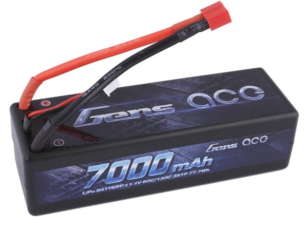 Li-Po Car Hard Case 3S 11.1V 7000mAh 60C with XT60