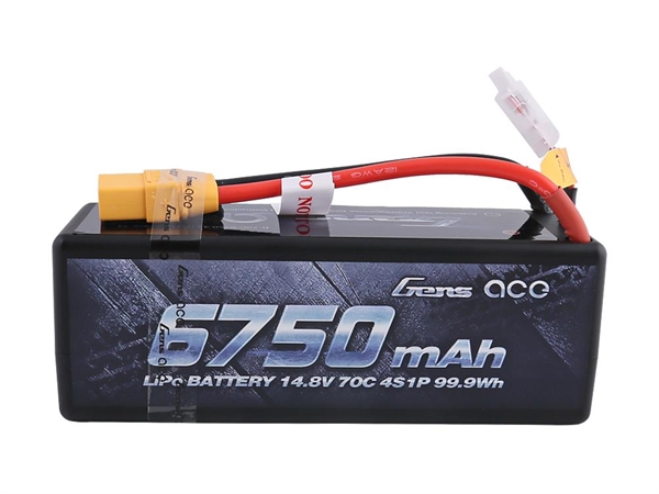 Li-Po Car Hard Case 4S 14.8V 6750mAh 70C with XT90